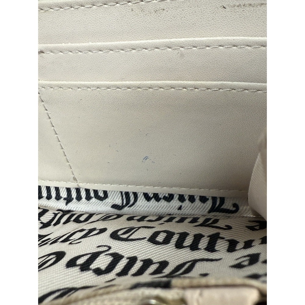 Juicy Couture PETAL STAT Black & Grey Word on the Street Zip Up Wallet - Picture 12 of 13